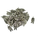 Pack of 30 Antique Silver Santa Claus Pendants DIY Jewelry Xmas Card Making