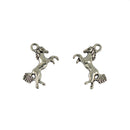 Pack of 30 Antique Silver Horse Pendants Xmas DIY Jewelry Making Christmas Gift