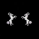 Pack of 30 Antique Silver Horse Pendants Xmas DIY Jewelry Making Christmas Gift