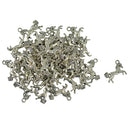 Pack of 30 Antique Silver Horse Pendants Xmas DIY Jewelry Making Christmas Gift