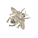 Vintage Women Men Crystal Cute Honey Bee Brooch Pin Insects Pin Jewellery Silver
