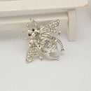 Vintage Women Men Crystal Cute Honey Bee Brooch Pin Insects Pin Jewellery Silver