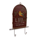 Life is Short Smell the Flower Metal Bird Cage Wall Hanger Home Party Decor
