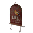Life is Short Smell the Flower Metal Bird Cage Wall Hanger Home Party Decor