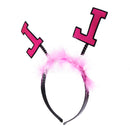 Novelty Pink Fluffy L-Plate Bride to Be Headband Hen Night Head Boppers