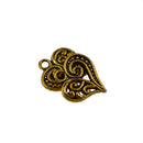Pack of 50 Vintage Antique Gold Filigree Heart Tibetan Pendants DIY Jewelry Craft