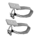 Mens Fashion Jewelry Cuff Links Rhinestone Square Chain Button Cufflinks