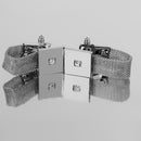 Mens Fashion Jewelry Cuff Links Rhinestone Square Chain Button Cufflinks