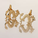 Novelty Mens Dragon Shirt Cufflinks Wedding Party Favors Jewelry Cloth Suit Accessories Gold