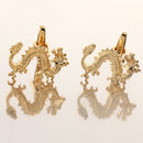 Novelty Mens Dragon Shirt Cufflinks Wedding Party Favors Jewelry Cloth Suit Accessories Gold