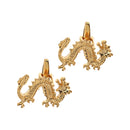 Novelty Mens Dragon Shirt Cufflinks Wedding Party Favors Jewelry Cloth Suit Accessories Gold