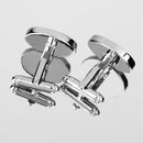 Groomsman Wedding Gifts Shirt Cufflinks Oval Silver Cuff Links Accessories