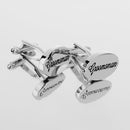 Groomsman Wedding Gifts Shirt Cufflinks Oval Silver Cuff Links Accessories