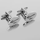 Grooms Son Wedding Gifts Shirt Cufflinks Oval Silver Cuff Links Accessories