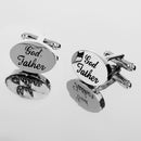 Godfather Wedding Party Gifts Shirt Cufflinks Silver Cuff Links Accessories
