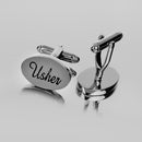 Men's Wedding Shirt Cufflinks Usher Carved Oval Cuff Link Jewelry Gifts
