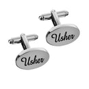 Men's Wedding Shirt Cufflinks Usher Carved Oval Cuff Link Jewelry Gifts