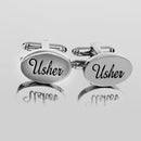 Men's Wedding Shirt Cufflinks Usher Carved Oval Cuff Link Jewelry Gifts