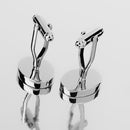 Best Man Wedding Party Gift Shirt Cufflinks Silver Cuff Links Accessories