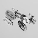 Best Man Wedding Party Gift Shirt Cufflinks Silver Cuff Links Accessories