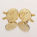 Mens Wedding Jewelry Cuff Links Wedding Gold Gear Shirts Buttons Cufflinks