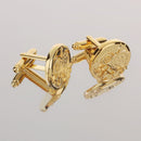 Mens Wedding Jewelry Cuff Links Wedding Gold Gear Shirts Buttons Cufflinks