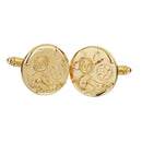 Mens Wedding Jewelry Cuff Links Wedding Gold Gear Shirts Buttons Cufflinks