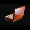 Vintage Large Wooden Ring Earring Jewelry Display Box Case Storage Organizer