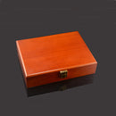 Vintage Large Wooden Ring Earring Jewelry Display Box Case Storage Organizer