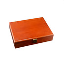 Vintage Large Wooden Ring Earring Jewelry Display Box Case Storage Organizer