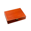 Vintage Large Wooden Ring Earring Jewelry Display Box Case Storage Organizer