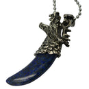 Vintage Men Antique Tribal Stark Wolf Fang Tooth Wolf Dragon Alloy Necklace