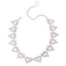 Retro Hollow Heart Short Necklace Vintage Collar Choker Party Photo Prop