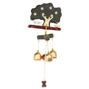 Tree Flower Wind Wooden Copper Chime Aeolian Bell Home Outdoor Decor