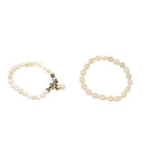 Charm Wedding Jewelry Freshwater Pearl Bead Crystal Alloy Ball Cuff Bracelet