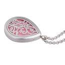 Teardrop Aromatherapy Pendant Necklace Essential Oil Diffuser Perfume Locket