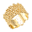 Women Jewelry Tree Rind Shaped Gold Wedding Party Gift Finger Rings Size 7