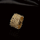 Women Jewelry Tree Rind Shaped Gold Wedding Party Gift Finger Rings Size 7
