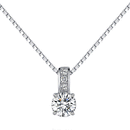 Fashion Creative Excalmatory Mark Necklace Sparkling Zircon Wedding Necklace