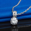 Fashion Creative Excalmatory Mark Necklace Sparkling Zircon Wedding Necklace