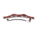Women Girls Fashionable Creative Design Barrette Ponytail Holder Spring Hair Clip Hair Decor Accessory Gift Brown
