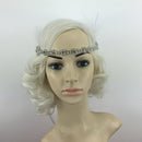 Wedding Jewelry Bride Hair Accessory Crystal White Feather Hairhoop Headband
