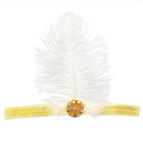 Wedding Jewelry Girls Hair Accessories Hair Ties Feather Hairclip Headband