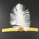 Wedding Jewelry Girls Hair Accessories Hair Ties Feather Hairclip Headband