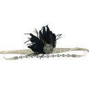 Wedding Jewelry Bridal Hair Accessory Party Black Feather Hairhoop Headband