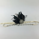Wedding Jewelry Bridal Hair Accessory Party Black Feather Hairhoop Headband