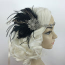 Wedding Jewelry Bridal Hair Accessory Party Black Feather Hairhoop Headband