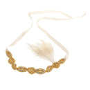 Wedding Jewelry Bridal Hair Accessory Rhinestone Feather Hair Hoop Headband