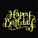 20pcs New Glitter Paper Happy Birthday Letters Cake Topper Cake Decor Tool