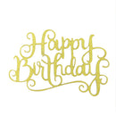 20pcs New Glitter Paper Happy Birthday Letters Cake Topper Cake Decor Tool